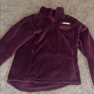 Burgundy Fleece Pullover